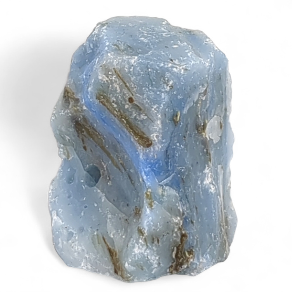 Pastel Blue Black‎ Swirl Art Glass Cullet Slag Glass #4M45